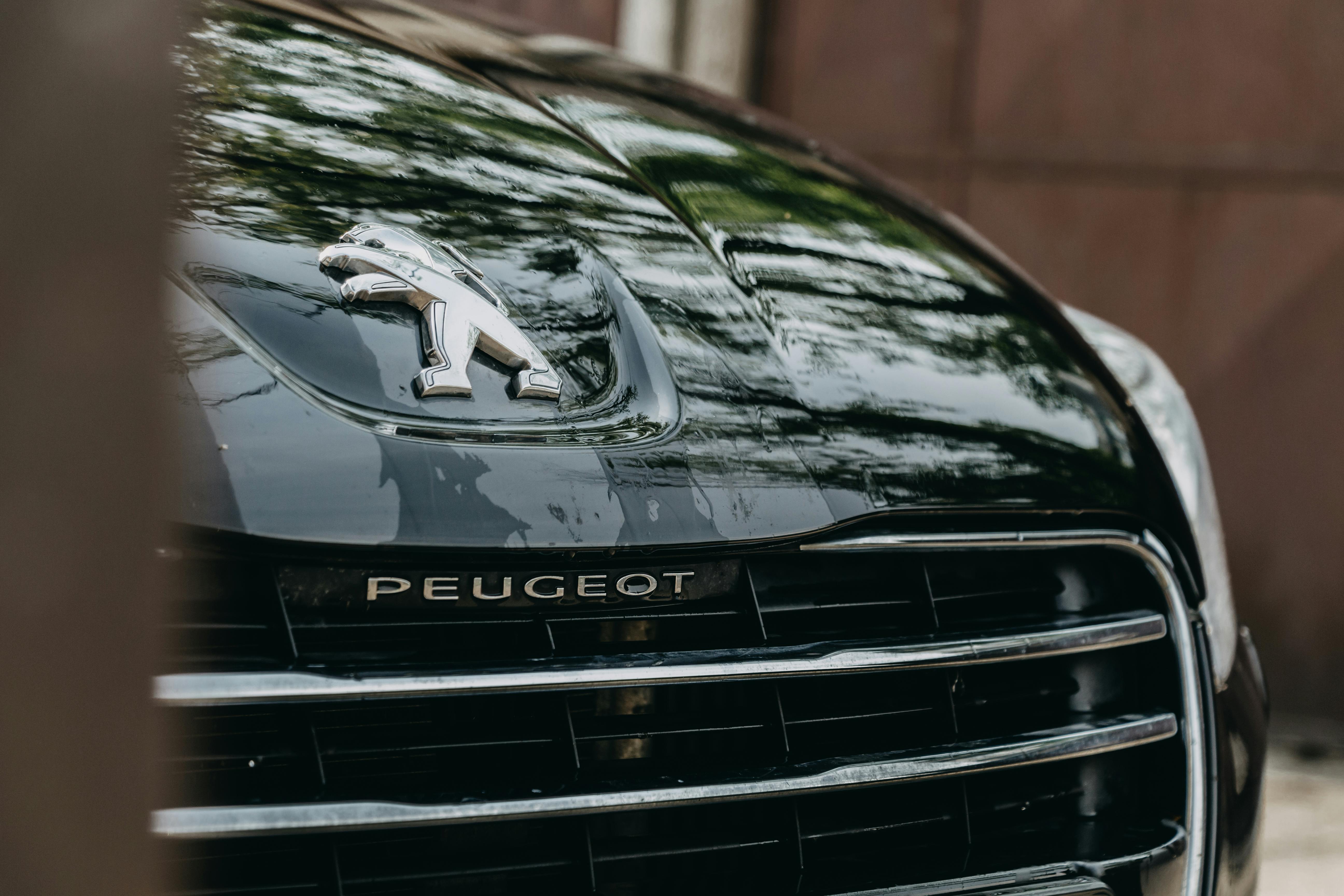 Close-up of the bonnet and grille of a parked car