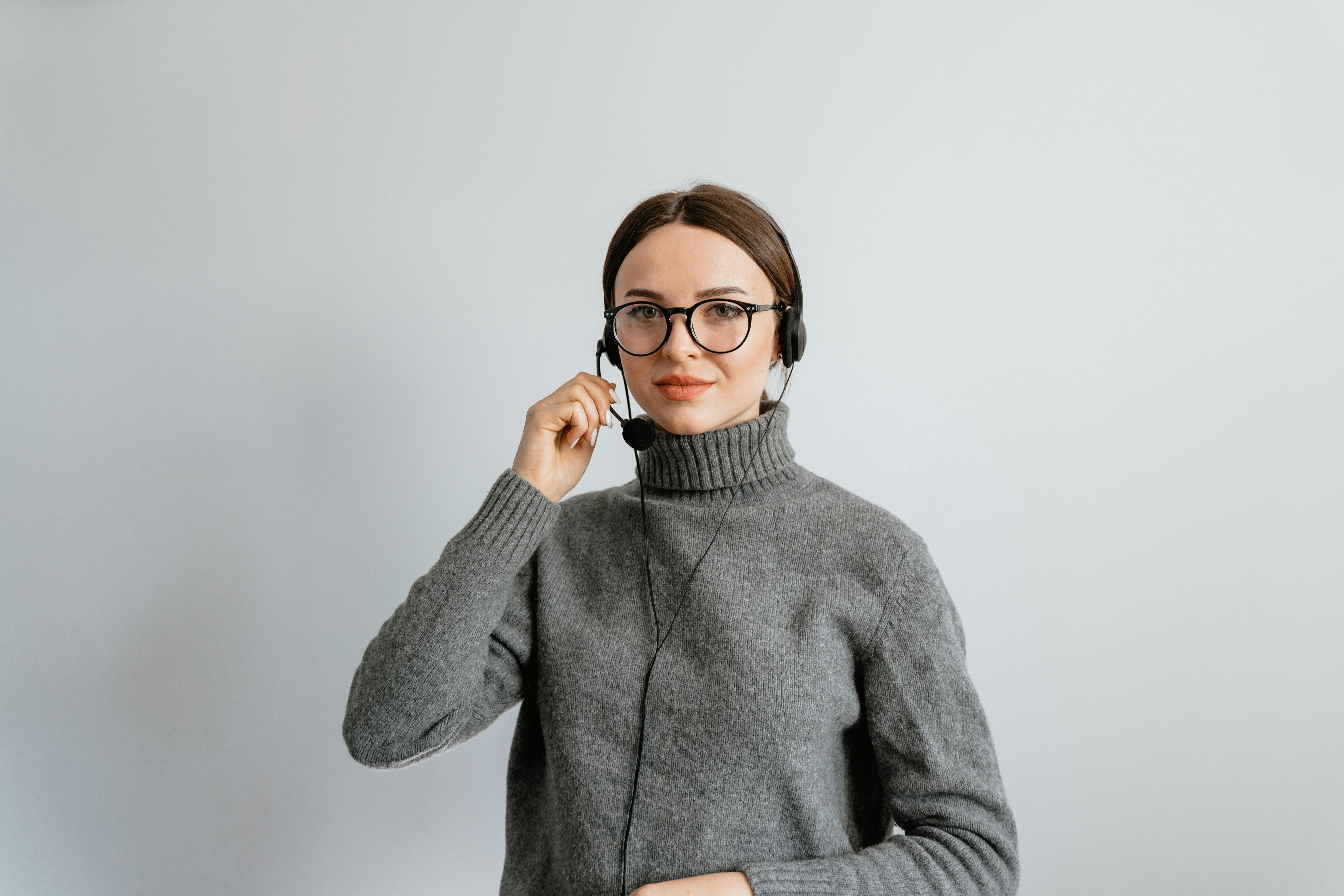 A woman taking a work call on her mobile phone